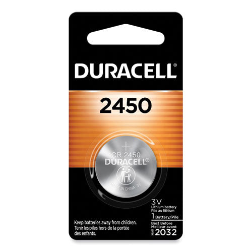 Image of Duracell® Lithium Coin Batteries, 2450, 36/carton
