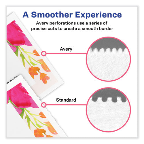 Image of Avery® Printable Microperforated Business Cards W/sure Feed Technology, Laser, 2 X 3.5, White, 250 Cards, 10/sheet, 25 Sheets/pack