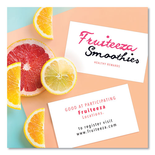 Image of Avery® Printable Microperforated Business Cards W/sure Feed Technology, Inkjet, 2 X 3.5, White, 1,000 Cards, 10/sheet, 100 Sheets/bx