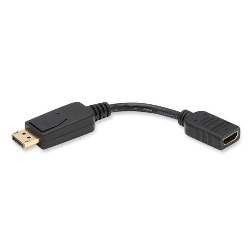 Image of Tripp Lite by Eaton DisplayPort to HDMI Adapter Cable, 6", Black