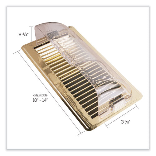 Image of deflecto® Premium Unbreakable Air Deflector, 3.87 x 9 x 2.75, Clear