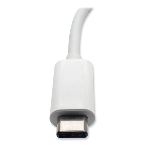 Image of Tripp Lite by Eaton USB 3.1 Gen 1 USB-C to HDMI Adapter, USB-A/USB-C PD Charging/Gigabit Ethernet, 3", White
