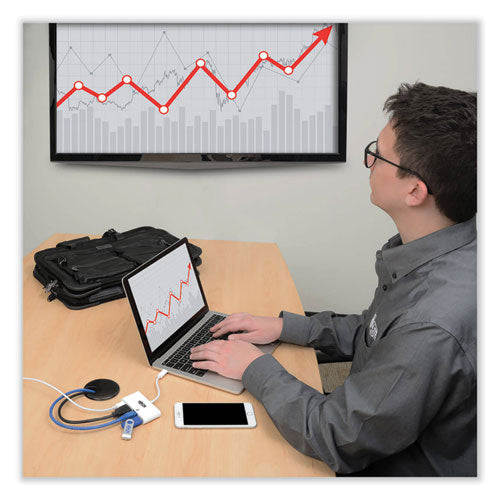 Image of Tripp Lite by Eaton USB 3.1 Gen 1 USB-C to HDMI Adapter, USB-A/USB-C PD Charging/Gigabit Ethernet, 3", White