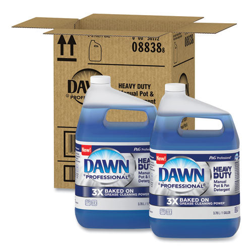 Image of Dawn® Professional Heavy-Duty Manual Pot/Pan Dish Detergent, Original Scent, 1 gal Bottle, 2/Carton