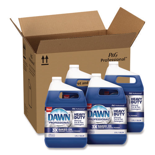 Image of Dawn® Professional Heavy-Duty Manual Pot/Pan Dish Detergent, Original Scent, 1 gal Bottle, 4/Carton