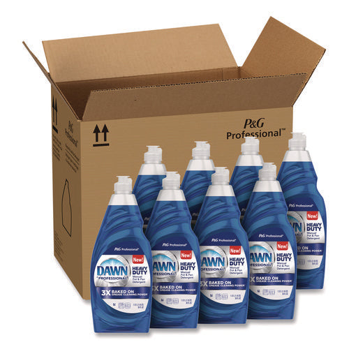 Image of Dawn® Professional Heavy-Duty Manual Pot/Pan Dish Detergent, Original Scent, 38 oz Bottle, 8/Carton