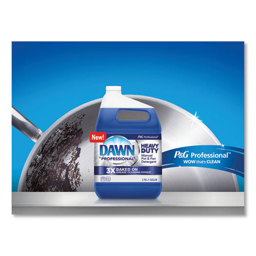 Image of Dawn® Professional Heavy-Duty Manual Pot/Pan Dish Detergent, Original Scent, 1 gal Bottle, 4/Carton