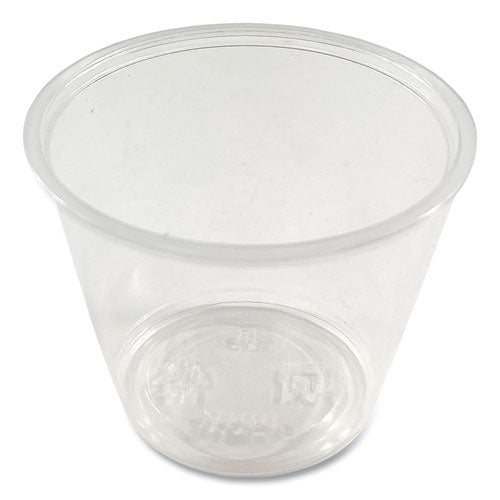 Image of Boardwalk® Souffle/Portion Cups, 5.5 oz, Plastic, Translucent, 2,500/Carton