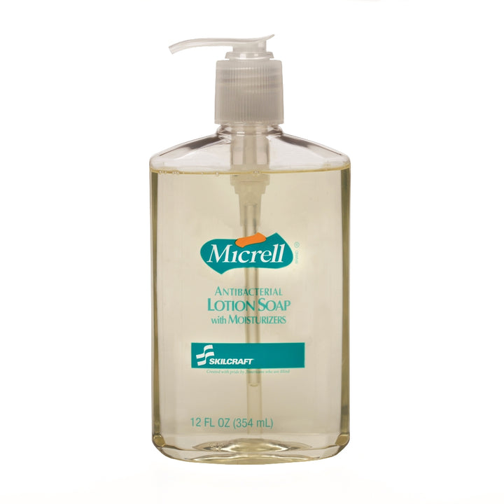 Image of Micrell Skilcraft Antibacterial Lotion Soap - Pump Bottle - 12 oz
