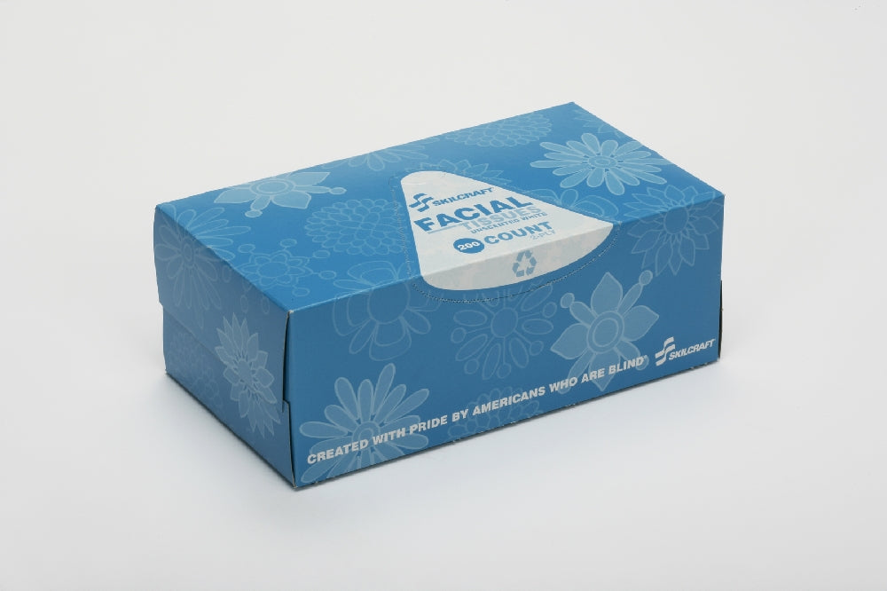 Image of Facial Tissue, 200 Tissues per Dispenser Box, Case of 6