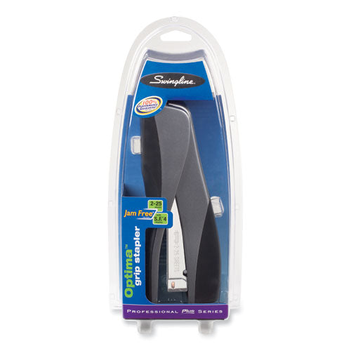 Image of Swingline® Optima Grip Compact Stapler, 25-Sheet Capacity, Silver