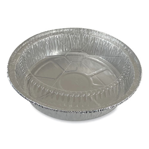 Image of Boardwalk® Round Aluminum To-Go Container Lids, Dome Lid, 9" Diameter, Clear, Plastic, 500/Carton