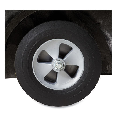 Image of Rubbermaid® Commercial 0.5 cu yd Structural Foam Tilt Truck, Standard Duty, 850 lb Capacity, Black