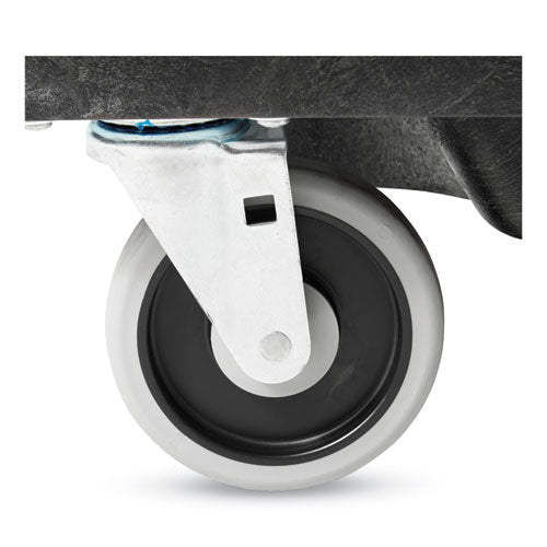 Image of Rubbermaid® Commercial 0.5 cu yd Structural Foam Tilt Truck, Standard Duty, 850 lb Capacity, Black