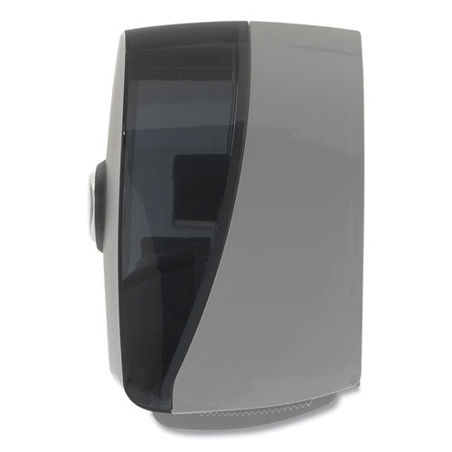 Image of Georgia Pacific® Professional Two-Roll Bathroom Tissue Dispenser, 13.56 x 5.75 x 8.63, Smoke
