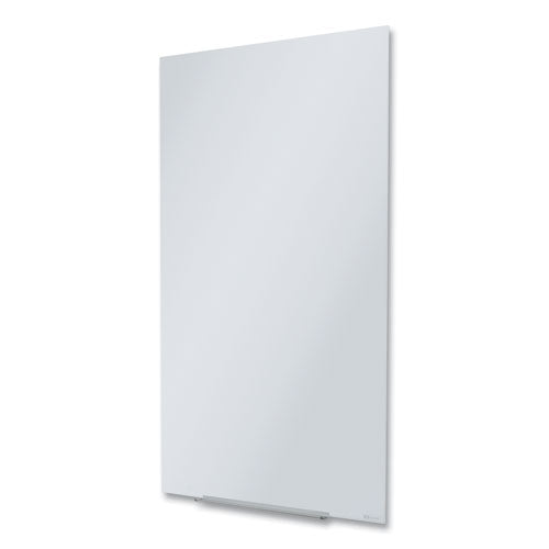 Image of Quartet® InvisaMount Vertical Magnetic Glass Dry-Erase Boards, 28" x 50", White Surface