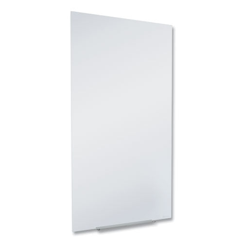 Image of Quartet® InvisaMount Vertical Magnetic Glass Dry-Erase Boards, 28" x 50", White Surface