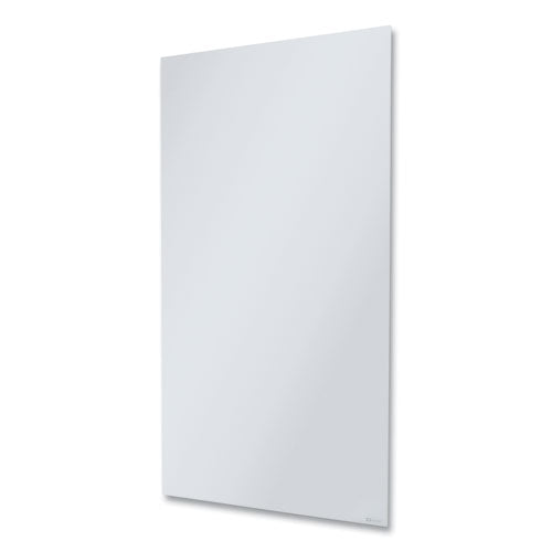 Image of Quartet® InvisaMount Vertical Magnetic Glass Dry-Erase Boards, 42" x 74", White Surface