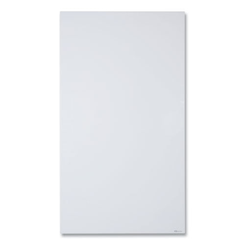 Image of Quartet® InvisaMount Vertical Magnetic Glass Dry-Erase Boards, 42" x 74", White Surface