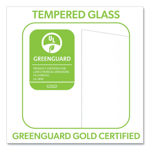 Image of Quartet® InvisaMount Vertical Magnetic Glass Dry-Erase Boards, 48" x 85", White Surface