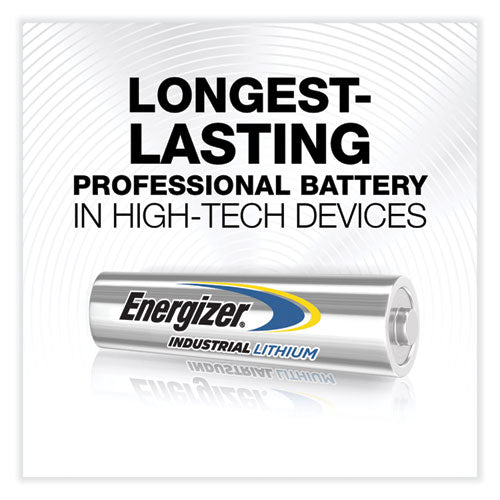 Image of Energizer® Industrial Lithium AAA Battery, 1.5 V, 4/Pack