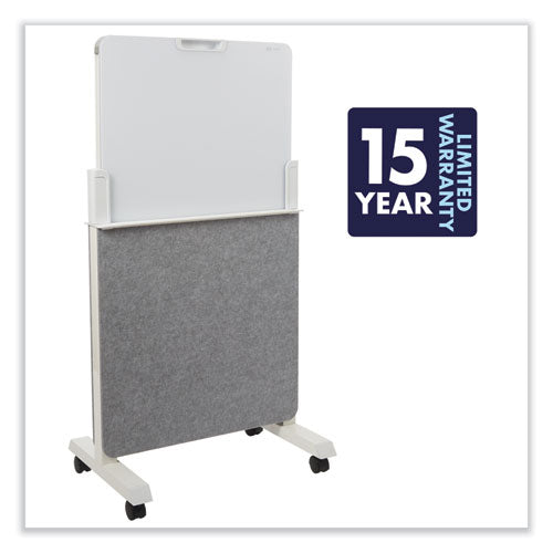Image of Quartet® Agile Glass Dry-Erase Easel, 25.5" x 60.5", White Surface