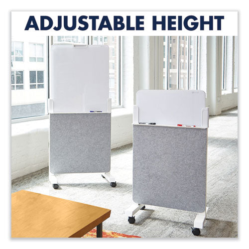 Image of Quartet® Agile Glass Dry-Erase Easel, 25.5" x 60.5", White Surface