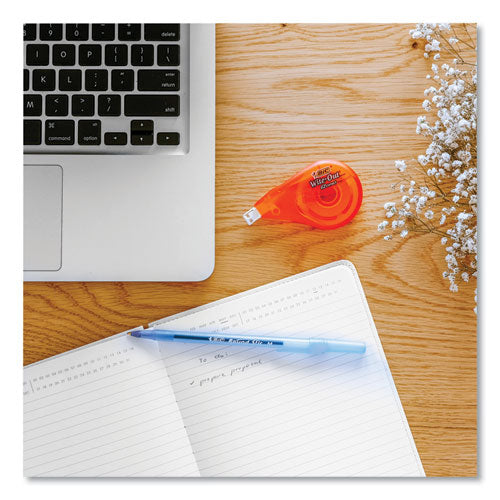 Image of BIC® Round Stic Xtra Life Ballpoint Pen, Stick, Medium 1 mm, Blue Ink, Translucent Blue Barrel, 144/Pack