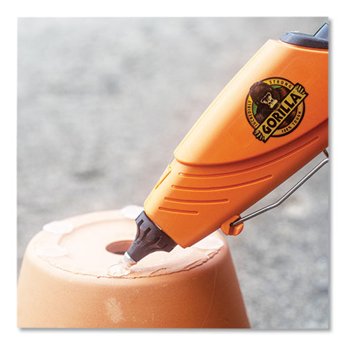 Image of Gorilla® Hot Glue Sticks, 0.43" Dia X 4", Dries Clear, 45/pack