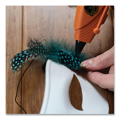 Image of Gorilla® Hot Glue Sticks, 0.43" Dia X 4", Dries Clear, 45/pack