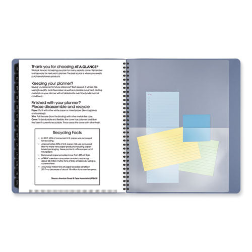 Image of AT-A-GLANCE® Contemporary Monthly Planner, 11.38 x 9.63, Blue Cover, 12-Month (Jan to Dec): 2025