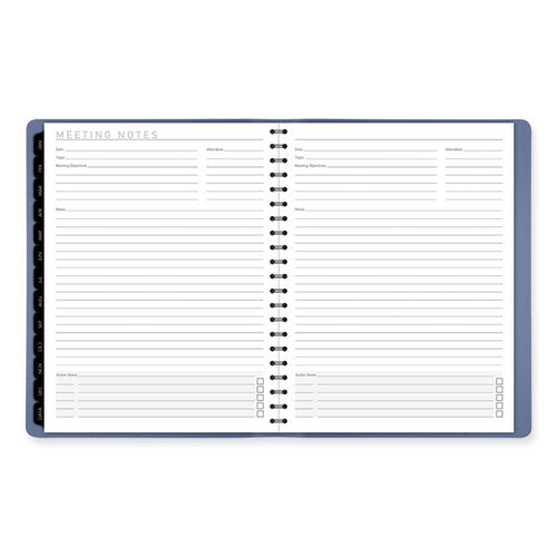 Image of AT-A-GLANCE® Contemporary Weekly/Monthly Planner, 11.38 x 9, Slate Blue Cover, 12-Month (Jan to Dec): 2025