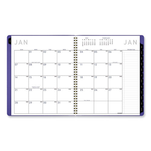 Image of AT-A-GLANCE® Contemporary Monthly Planner, 11.38 x 9.63, Purple Cover, 12-Month (Jan to Dec): 2025