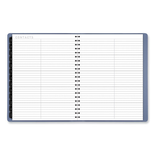 Image of AT-A-GLANCE® Contemporary Weekly/Monthly Planner, 11.38 x 9, Slate Blue Cover, 12-Month (Jan to Dec): 2025