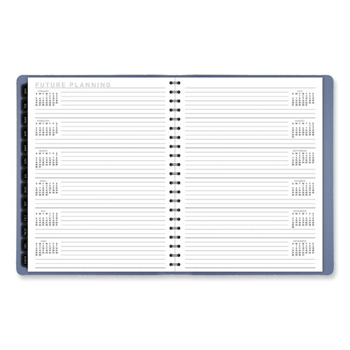 Image of AT-A-GLANCE® Contemporary Weekly/Monthly Planner, 11.38 x 9, Slate Blue Cover, 12-Month (Jan to Dec): 2025