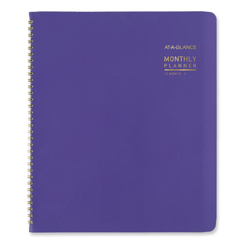 Image of AT-A-GLANCE® Contemporary Monthly Planner, 11.38 x 9.63, Purple Cover, 12-Month (Jan to Dec): 2025