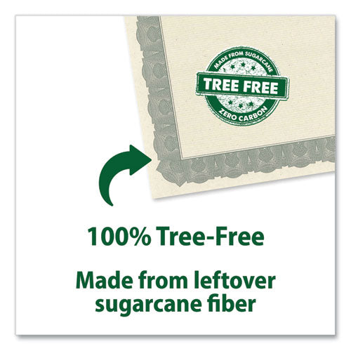 Image of Geographics® Award Certificates, 8.5 x 11, Natural with Silver Braided Border. 15/Pack