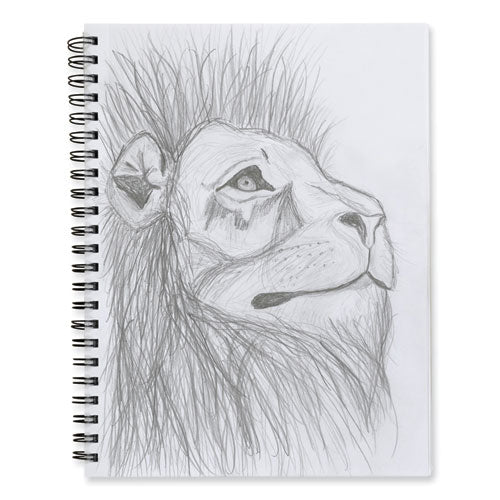 Image of Pacon® UCreate Poly Cover Sketch Book, 43 lb Cover Paper Stock, Black Cover, (75) 12 x 9 Sheets