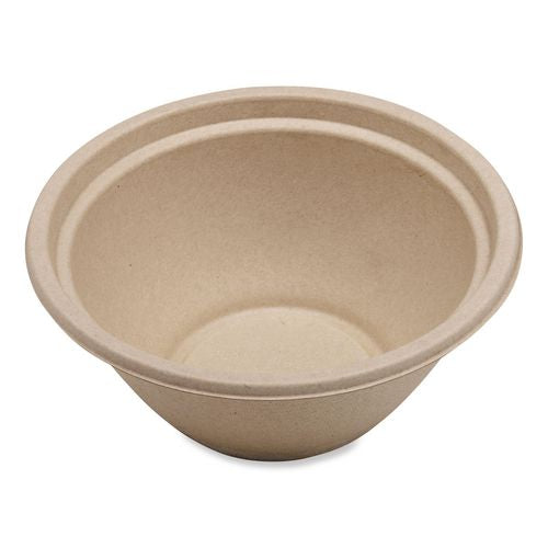 Image of World Centric® Fiber Bowls, 32 oz, 7.4 x 7.4 x 3.2, Natural, Paper, 500/Carton