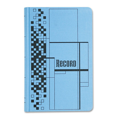 Image of Adams® Record Ledger Book, Record-Style Rule, Blue Cover, 11.75 X 7.25 Sheets, 500 Sheets/book
