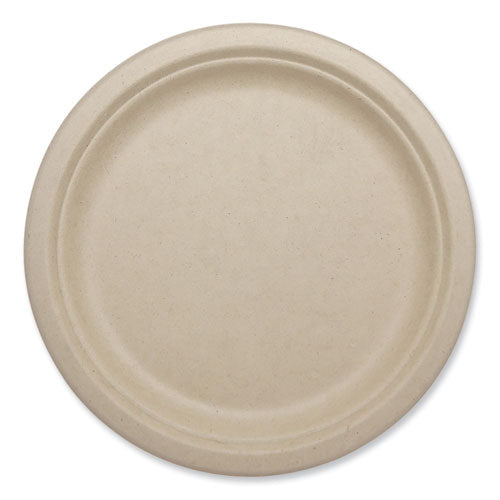 Image of World Centric® Fiber Plates, Paper, 9.1" dia, Natural, 1,000/Carton