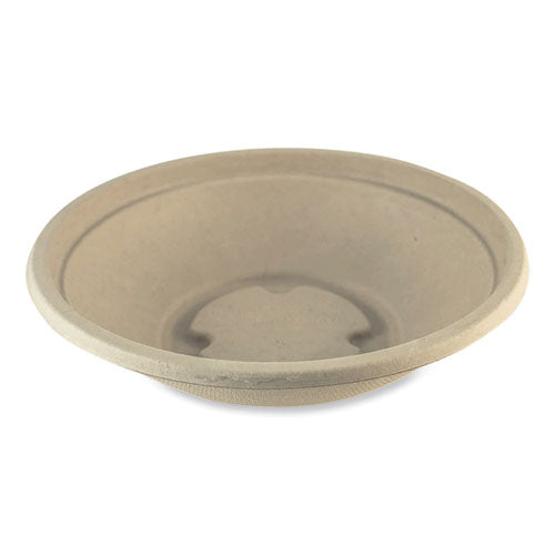 Image of World Centric® Fiber Bowls, 16 oz, 7.4 x 7.4 x 1.9, Natural, Paper, 500/Carton