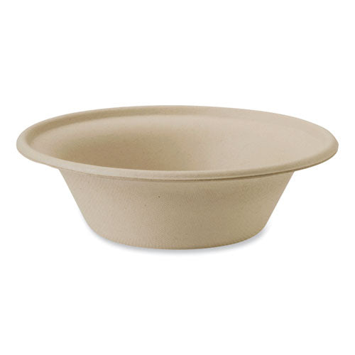 Image of World Centric® Fiber Bowls, 11.5 oz, 6 x 6 x 1.7, Natural, Paper, 1,000/Carton