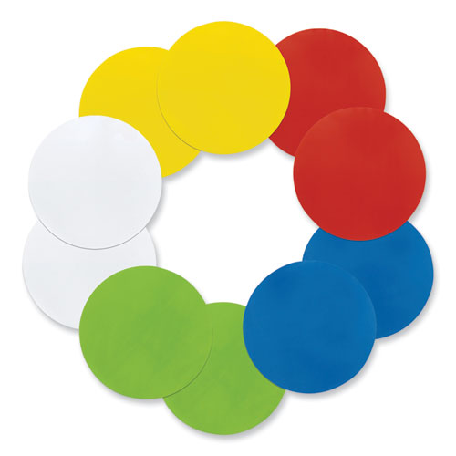 Image of Pacon® Self Stick Dry Erase Circles, 10" x 10", Assorted Surface, 10/Pack