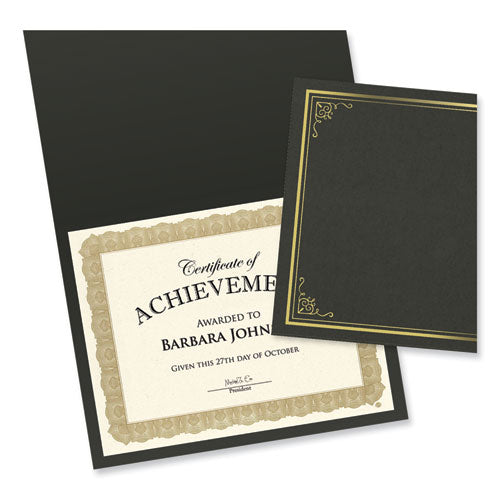 Image of Geographics® Tree Free Award Certificates, 8.5 x 11, Natural with Gold Braided Border, 15/Pack