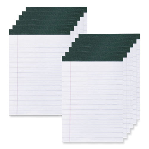 Image of Roaring Spring® Recycled Legal Pad, Wide/legal Rule, 40 White 8.5 X 11 Sheets, Dozen