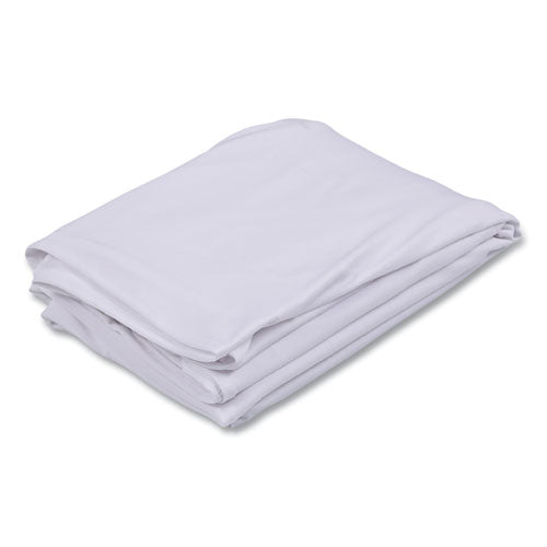 Image of Iceberg iGear Fabric Table Cover, Polyester, 30 x 72, White
