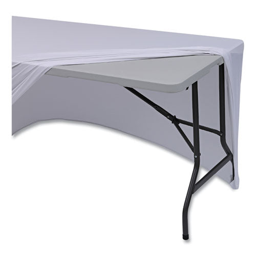 Image of Iceberg iGear Fabric Table Cover, Polyester, 30 x 72, White