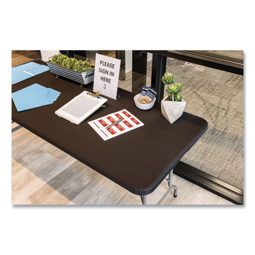 Image of Iceberg iGear Fabric Table Top Cap Cover, Polyester, 30 x 72, Black