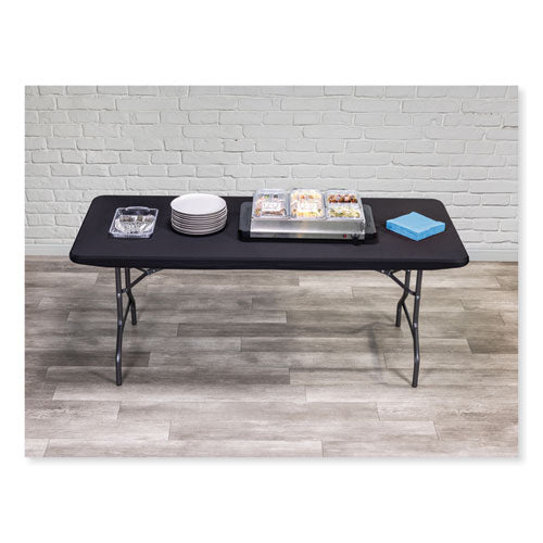 Image of Iceberg iGear Fabric Table Top Cap Cover, Polyester, 30 x 72, Black